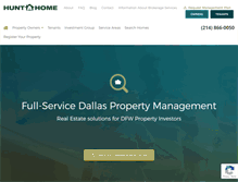 Tablet Screenshot of huntahome.com